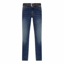 F&F Blue Straight Mid Wash Jeans -F&F Shop unnamed file 1006