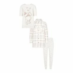 F&F Cream Check Shacket 3 Piece Set -F&F Shop unnamed file 109