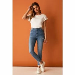 F&F Blue Push Up Skinny Jeans 4 F&F Blue Push Up Skinny Jeans -F&F Shop unnamed file 1112