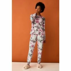 F&F Pink Emma Floral Fleece Pack PJ's