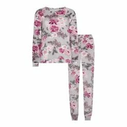 F&F Pink Emma Floral Fleece Pack PJ's -F&F Shop unnamed file 1163