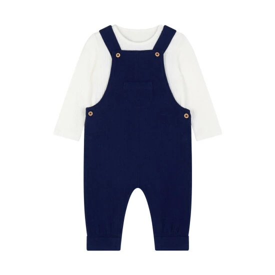 unnamed-file-118.jpg F&F Mini Hinch Navy Blue Woven Dungaree Set -F&F Shop unnamed file 118