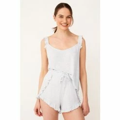 F&F Mrs Hinch Grey Ruffle Cami Short Set -F&F Shop unnamed file 1180