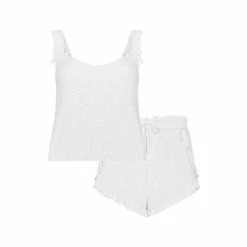 F&F Mrs Hinch Grey Ruffle Cami Short Set -F&F Shop unnamed file 1184