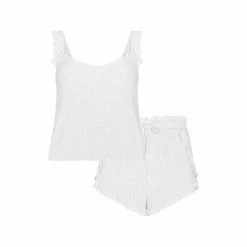 F&F Mrs Hinch Grey Ruffle Cami Short Set -F&F Shop unnamed file 1185