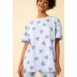 F&F Blue Turtle Print Pyjamas -F&F Shop unnamed file 1188