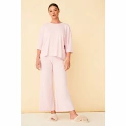 F&F Pink Plissé Pyjama Set