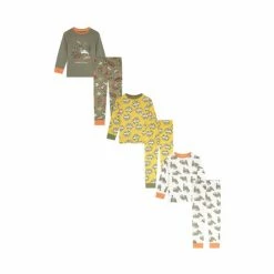 F&F Green Dino Pyjamas 3 Pack
