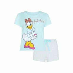 F&F Blue Disney Daisy Duck Shorts Set -F&F Shop unnamed file 1245
