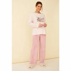 F&F Pink Bambi Jersey Fleece Pyjama Set -F&F Shop unnamed file 1256