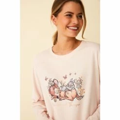 F&F Pink Bambi Jersey Fleece Pyjama Set -F&F Shop unnamed file 1257