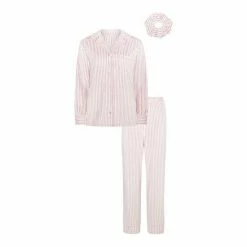 F&F Pink Candy Stripe Island Fleece Revere Pyjama Set -F&F Shop unnamed file 1281
