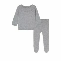 F&F Mini Hinch Grey Frill Knitted Cashmere Set