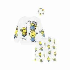 F&F Cream Minions Sweat Cycling Shorts Set -F&F Shop unnamed file 130