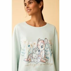 F&F Mint Green Disney Bambi Pyjama Set -F&F Shop unnamed file 1311