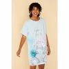 F&F Aqua Blue Tatty Sleep T-Shirt