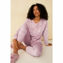 F&F Pink Embossed Pyjamas Set -F&F Shop unnamed file 1347