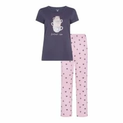 F&F Grey Teacup Pack Pyjama Set -F&F Shop unnamed file 1376