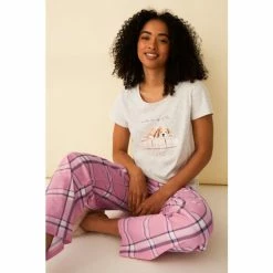 F&F Pink Sleepy Dog Pyjama Set -F&F Shop unnamed file 1380