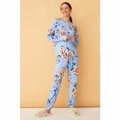 F&F Blue Floral Pyjama Set