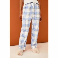 F&F Blue Nordic Check Woven Trousers