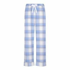 F&F Blue Nordic Check Woven Trousers -F&F Shop unnamed file 1395