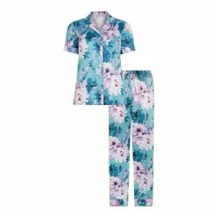 F&F Pink Tropical Satin Revere Set -F&F Shop unnamed file 1401