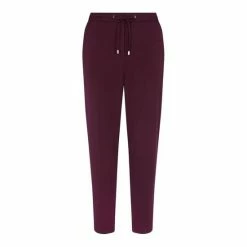 F&F Burgundy Red Elastic Back Joggers -F&F Shop unnamed file 1446