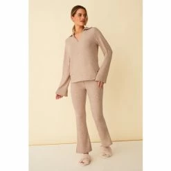 F&F Rib Snit Caramel Brown Pants -F&F Shop unnamed file 1457