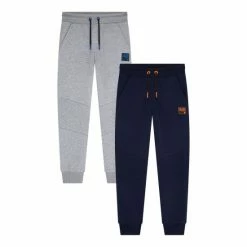 F&F Grey Quilted Joggers 2 Pack
