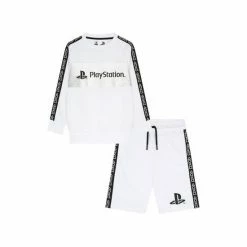 F&F White Playstation Sweatshirt And Shorts Set -F&F Shop unnamed file 153