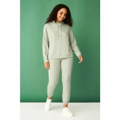 F&F Green Pintuck Joggers -F&F Shop unnamed file 1532