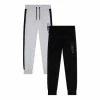 F&F Black And Grey Marl Joggers 2 Pack