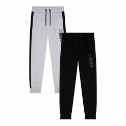 F&F Black And Grey Marl Joggers 2 Pack -F&F Shop unnamed file 1542