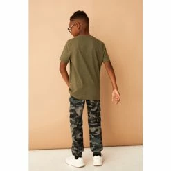 F&F Camo Green Cargo Twill Joggers -F&F Shop unnamed file 1544