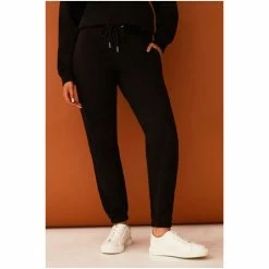 F&F Brushed Back Black Sweat Joggers