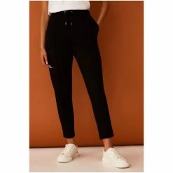 F&F Premium Pintuck Black Joggers