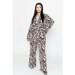 F&F FW Bridge Millie Zebra Print Wide Leg Trousers -F&F Shop unnamed file 1642