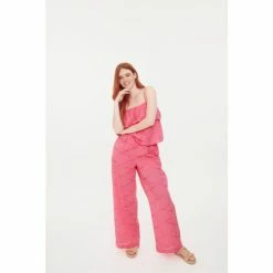 F&F FW Bridge Beckie Co-ord Broderie Hot Pink Trousers -F&F Shop unnamed file 1660