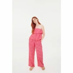 F&F FW Bridge Beckie Co-ord Broderie Hot Pink Trousers -F&F Shop unnamed file 1661