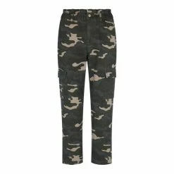 F&F Green Elastic Waist Camo Cargo Trousers -F&F Shop unnamed file 1680