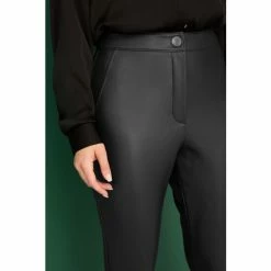 F&F Skinny Khaki Green PU Trousers -F&F Shop unnamed file 1684