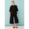 F&F Black Textured Satin Culotte Trousers 1 F&F Black Textured Satin Culotte Trousers -F&F Shop unnamed file 1723