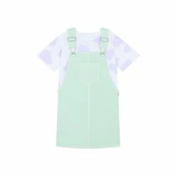 F&F Green Pinny And Aop Heart T-Shirt Set -F&F Shop unnamed file 174