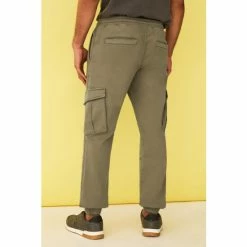 F&F Brown Cuff Cargo Slim Trousers -F&F Shop unnamed file 1751