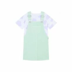 F&F Green Pinny And Aop Heart T-Shirt Set -F&F Shop unnamed file 176