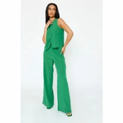 F&F FW Bridge Georgie Green Wide Leg Trousers -F&F Shop unnamed file 1802