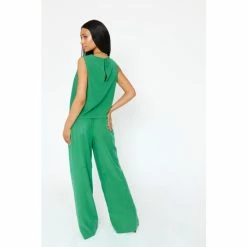 F&F FW Bridge Georgie Green Wide Leg Trousers -F&F Shop unnamed file 1803