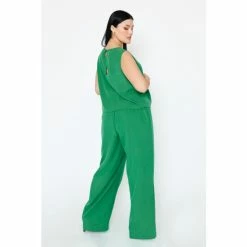 F&F FW Bridge Georgie Green Wide Leg Trousers -F&F Shop unnamed file 1806