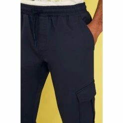 F&F Blue Cuff Cargo Slim Trousers -F&F Shop unnamed file 1812